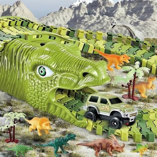 Suuri Autorata Lapsille - Dinosaurus Grön green