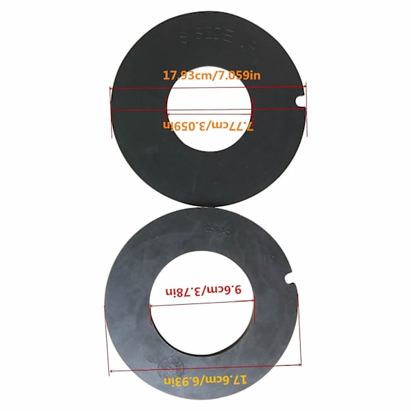 Rv Toilet Rubber Bowl Seal Kit 385311462 385316140 /sealand /mansfield/vacuflush Trailer Rv Toi Black