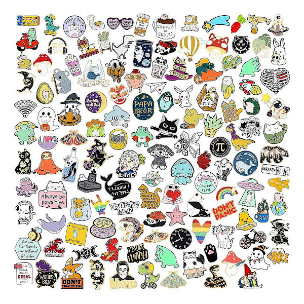 set kpl söpöjä emalineuloja Random Color
