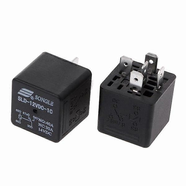 2-pack SLDH-12VDC-1C 16W Högprestanda Relä 80A NO 60A NC 5-stift Bilrelä db