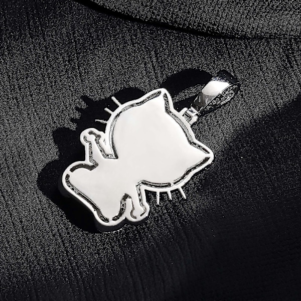 Hello Kitty -timanttikaulan riipus korkealaatuisella timantti-inlay-tekniikalla
