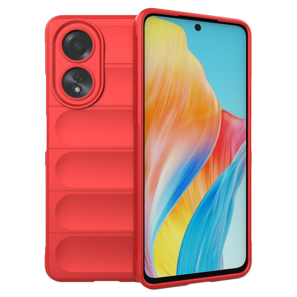 Kompatibel med Oppo A58 4g Tpu Case Drop-proof mobiltelefon bagcover Red