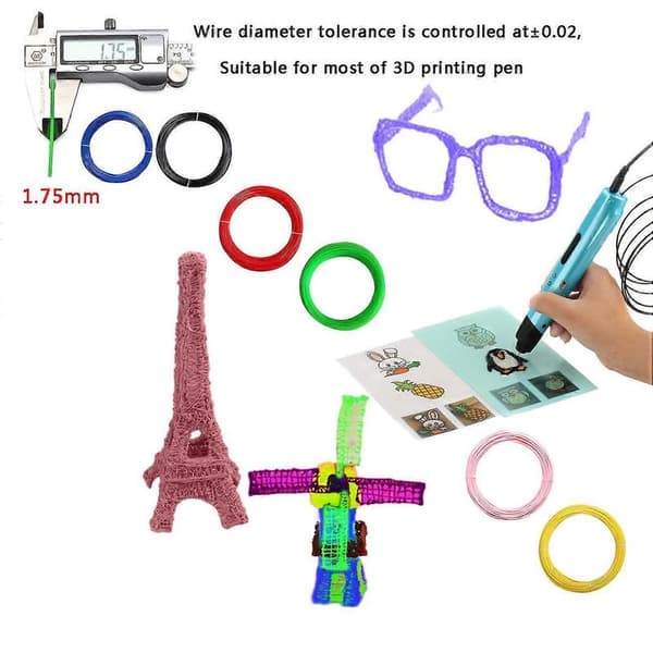 Miljøvenligt materiale 3D-pen / 3D-printerfilament, 1