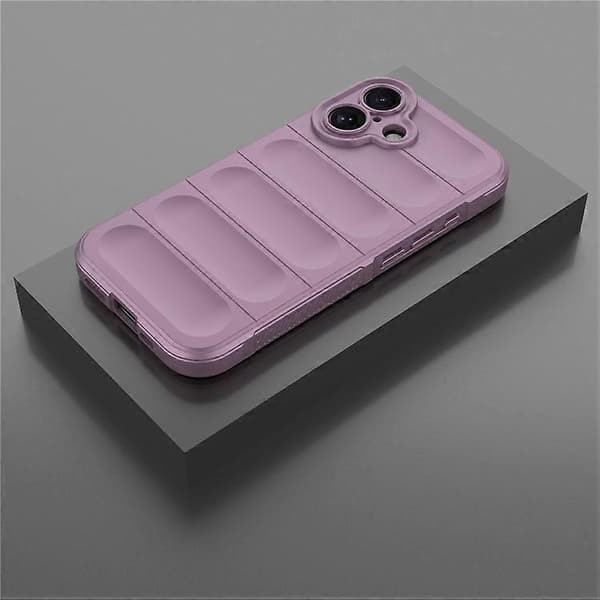 Kompatibel med iPhone 16 Plus-deksel Robust TPU Støtsikkert Mobiltelefondeksel LightPurple