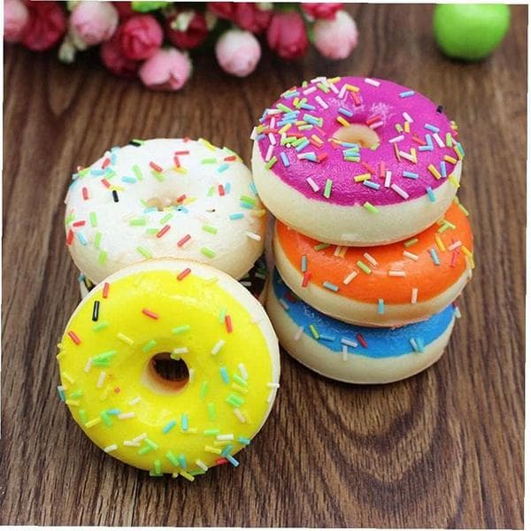 Leksakspresent Donut Squeeze Cartoon Donut Långsamt Stigande