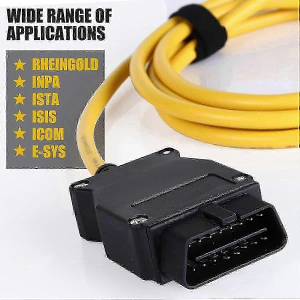 3 meter RJ45 ENET OBD2-kabel for F-serie koding Kompatibel med ESYS ICOM ISTA Bootmod3 Bimmercode-verktøy