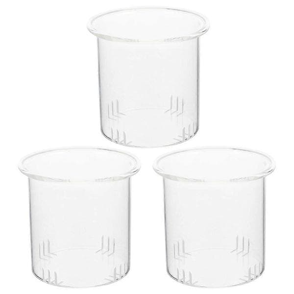 3 st tekannor i glas, utbytbara tesilar, tefiltreringskoppar, tekannainfuser