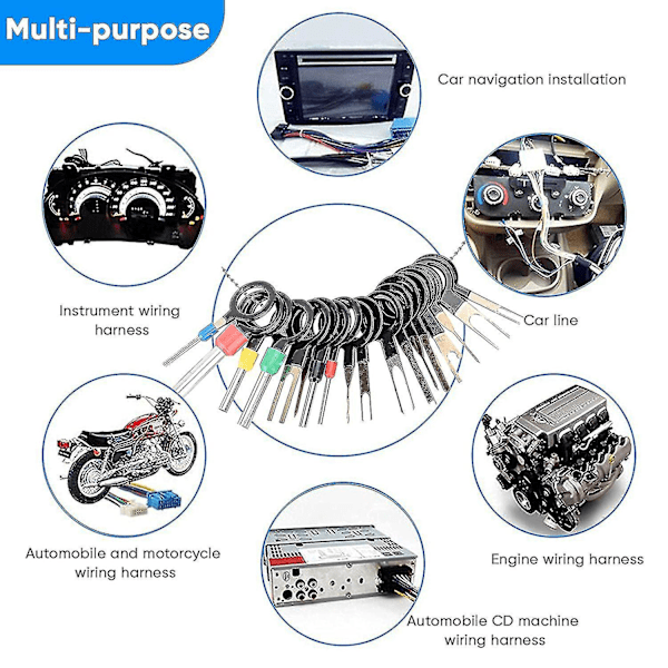 82-osainen liittimien irrotustyökalusarja, irrotustyökalusarja autojen ja kodinkoneiden liittimien irrottamiseen