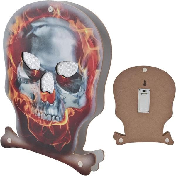 Skeletlamper, kranieformede LED-Halloweenlamper, mini bærbar