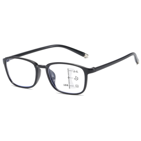 Multifokalt leseglass +1,00d til +4,00d presbyopiske briller Light Tr90-kant
