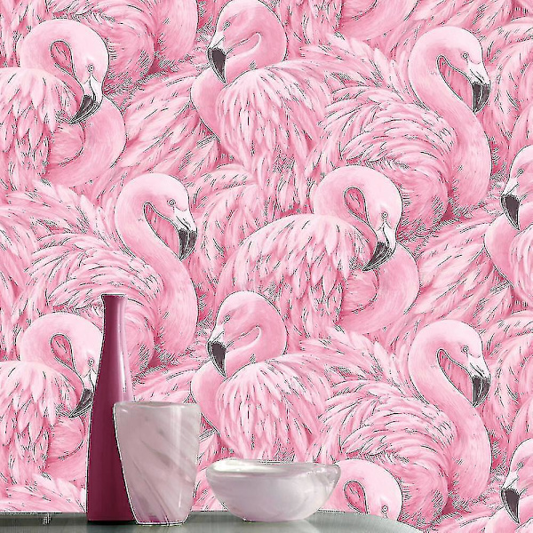 Flamingo Tapet Rosa Rasch 277890