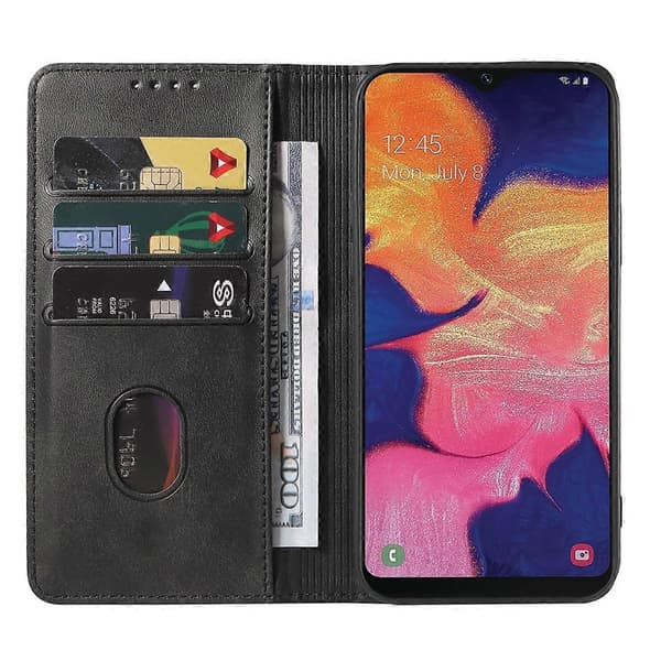 Magnetisk læder telefoncover til Samsung Galaxy A10e Black