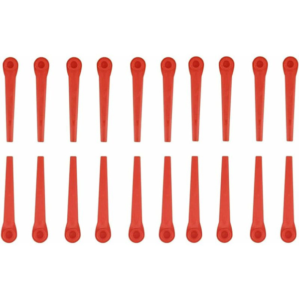 100 stk. plastblader for Gardena gresstrimmer, erstatningsblader for Gardena gresstrimmer og trådløs gresstrimmer