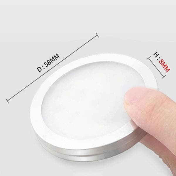 USB Strøm 5V3W LED Bordlampe Rund Base LED Underskabs Puck Lys Til Kontor Og Soveværelse U white shell