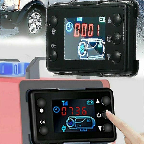 Bil Luft Dieselvarmer LCD S Parkeringskontroller + 4-knapps fjernkontroll