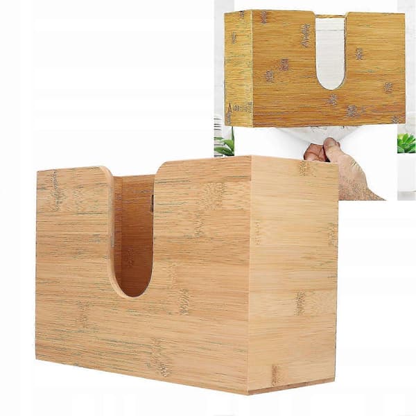 2026 Pappershandduksdispenser Bambuhållare