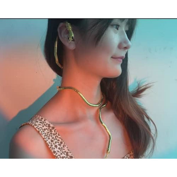 Böjlig orm armband för kvinnor Justerbar Punk orm Choker - Flexibel Multi-Purpose Medusa Halsband Hollween Smycken