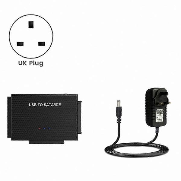 SATA IDE -kiintolevysovitin 2,5/3,5 tuuman asemille USB 3.0 -liitännällä Black