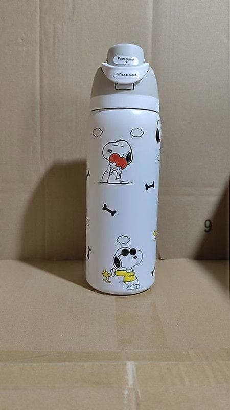 Ny Snoopy Owala 24/32oz Vattenflaska Rostfritt Stål H 24oz