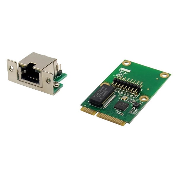 2x Rtl8111f Mini Pcie Gigabit nettverkskort Enkelport Ethernet Lan-kort Realtek 8111f Industrial C Green