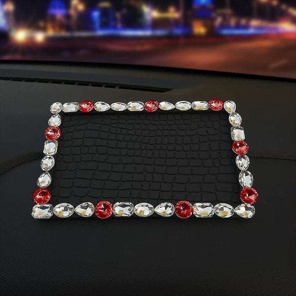 Bling sklisikker pute for bildashbord, universell sklisikker matte for telefoner Solbriller Taster Elektroniske enheter