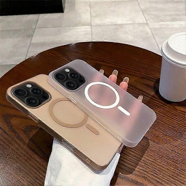 Magnetisk deksel til iPhone 16 Pro, kompatibelt med MagSafe, frostet PC-deksel Blue