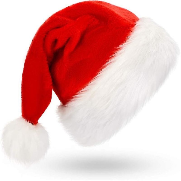Superlang nisselue,nyhet julelue med komfortfôr og plysjkant,julepynt for barn og voksne,jule nyttårsfesti 45cm