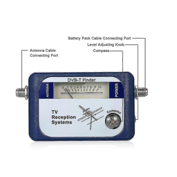 Dvb-t Professionel Tv Antenne Finder Digital Antenne Signalmåler Pointer Tv Satellitmodtager ny