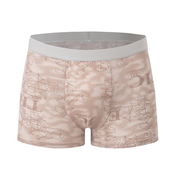 4-pack tic herr- och tonårskläder avslappnad mode plus size tryckta boyshort-underkläder Joker 1 M