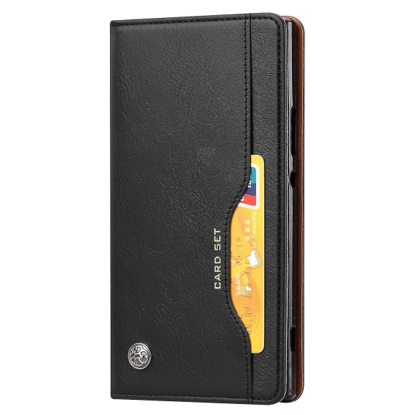 Automaattisesti imeytyvä lompakkojalusta nahkasuojattu puhelimen kotelo Sony Xperia Xa2:lle Black Style A Sony Xperia XA2