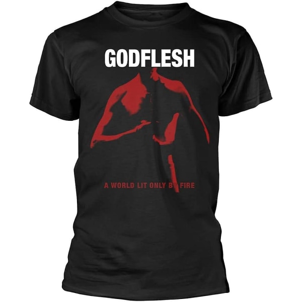 Plastic Head Godflesh 'A World Lit Only by Fire' (svart) T-skjorte L