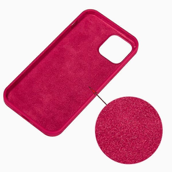 Flexibelt silikonskal för iPhone 15, mjukt foder, anti-droppskydd Pink Rose