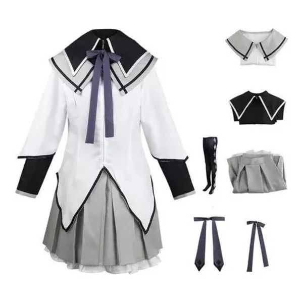 Akemi Homura Magical Girl Lolita Anime Cosplay -asu Hiromi flame XS