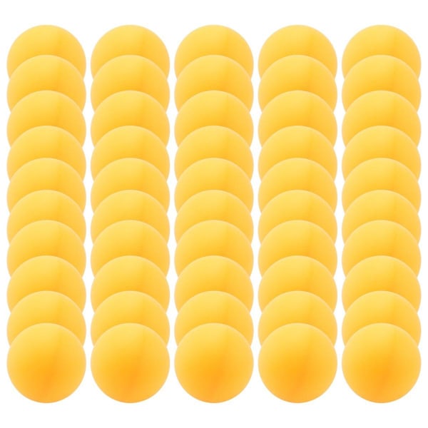 50 stk 40 mm bordtennis treningsballer, ping pong baller, gul/hvit tilfeldig Yellow  White Random