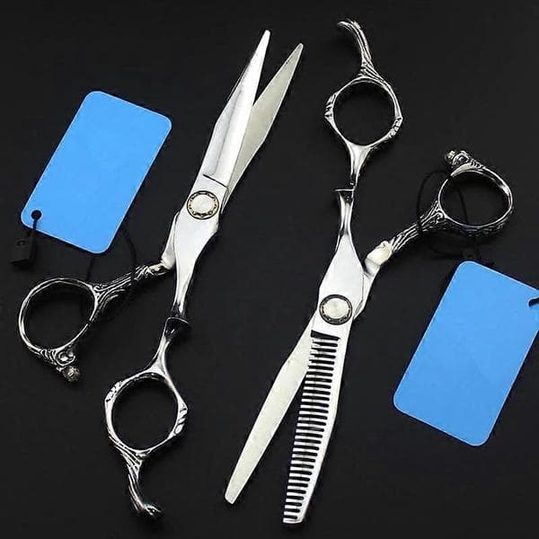 6 tommer professionel hårklippesaks med ultraskarpe præcisionsblade og ergonomisk greb