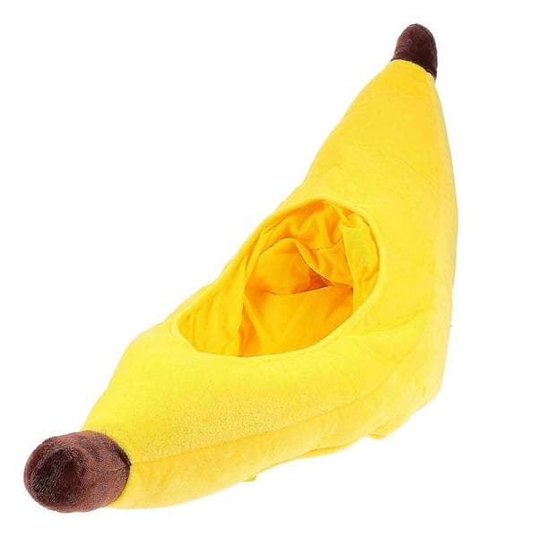 Bananhatt for voksne, nyhetshodeplagg for feiring, solid konstruksjon 12 66.00X22.00X14.00CM Gul