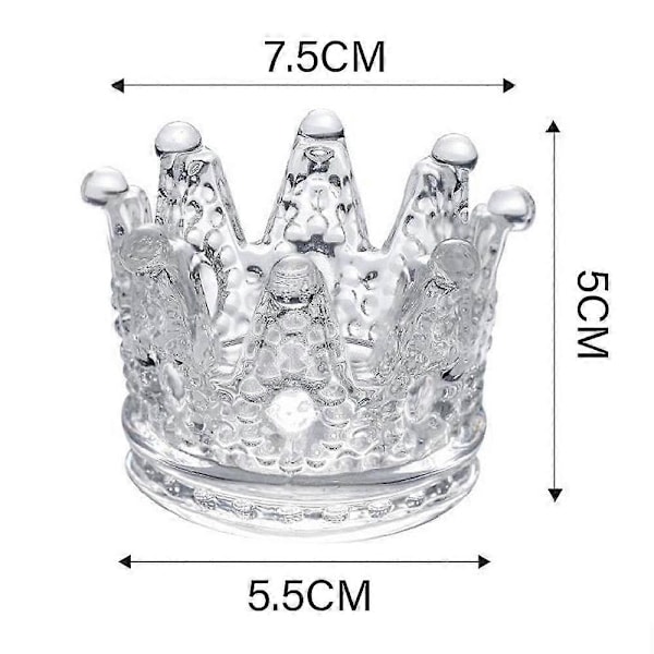 Nagelkonst Akryl, Krona Nagelkonst Kristallskål Glas Nagelkonst Kristallkopp Glas Nagelkonst Kopp Nagelkonst Pennhållare Nagelkonst T style7028