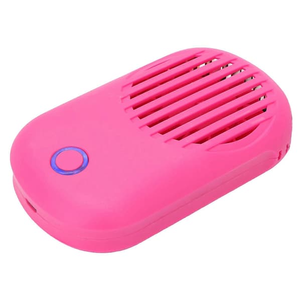 Øjenvippetørrer Ventilator Mini Bærbar Aircondition Bladløs Neglekunst Blæser Rose Red