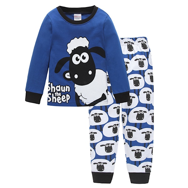 Bomulls Pyjamas Pojkar Långärmad Barn Tecknad Set Baby Hemmakläder Spiderman Captain America 41 100cm