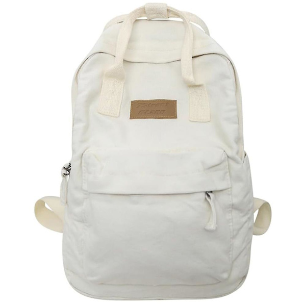 Laptop Ryggsäck Handbagage Ryggsäck För Kvinnor Män Dator Arbets Ryggsäck, College Dagryggsäckar Reseryggsäck White