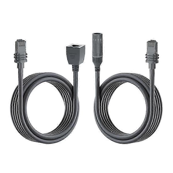 2PCS Ethernet-adapter förlängningskabel för Starlink Gen3, dubbelskärmad IP68, 1200 Mbps 0.5M