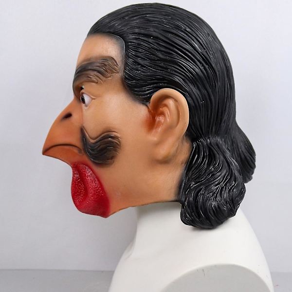 Halloween Realistisk Menneskeligt Ansigt Hane Ansigtsmaske Sjov Latex Ansigtsmaske Til Halloween Fest Cosplay Kostume Udklædning Rekvisitter Bar Dekorationer Yellow