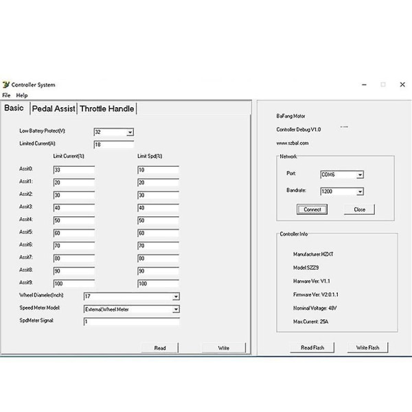 USB ohjelmointikaapeli 8funille / Bafang Bbs01 Bbs02 Bbs03 Bbshd As Shown