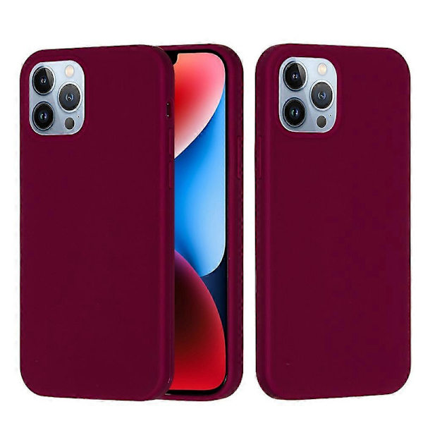 Enfärgat silikonskal för iPhone 15 Violet For iPhone 15 Pro Max