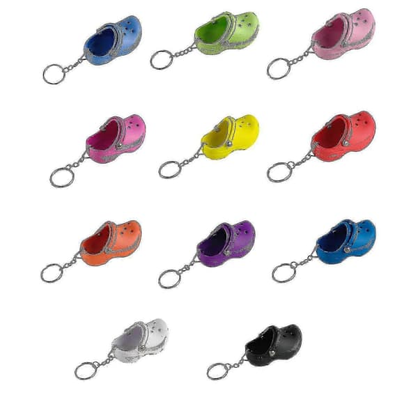 Mini Crocs -sandaaliketjun avaimenperä avaimenpidike uutuus avaimenperä lahja Pink