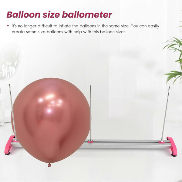 Ballonglinjal Ballongstørrelsesmåleverktøy Sammenleggbar Målesizer For Sett Ballongkrans Bryllup Bursdagsfest Dekor