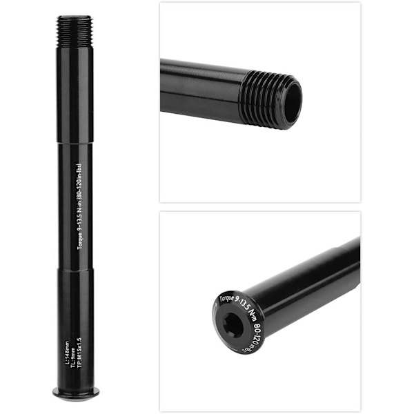 Genomgående axel 15 mm, 15 mm Mtb framaxel, Cykel Byte av framgaffel Axelcykel Framnav Röraxelaxelspak, 100 * 15 mm snabbkopplingscykelbyte