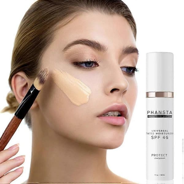 PHANSTA Fuktighetskrem SPF46: Lett, alt-i-ett farget ansiktskrem