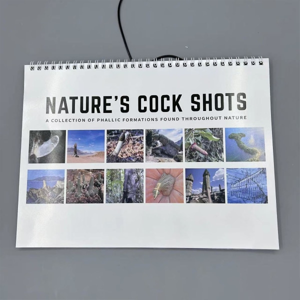 Nature's Dicks Calendar 2024, Nature's Cock Shots 2024 Väggkalender från januari till december för tidsplanerare, julklapp 2pcs