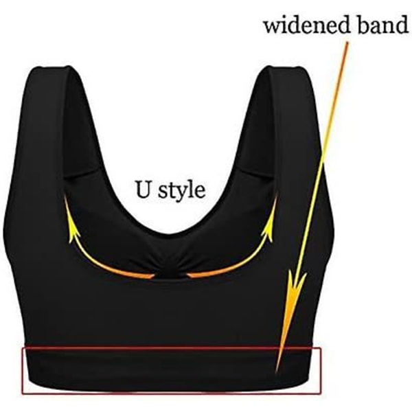 Boolavard® 3-delt sæt Comfort Sport BH: Hvid, sort og hudfarve